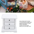 thumbnail image 3 of Dollhouse Night Stand, Birch Wood Mini Bedside Table with 3 Drawers for Home Decor, 1:12 Scale, Miniature Furniture with Fully Functional Drawers, Ideal Accessory for Miniature, 3 of 7