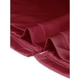 thumbnail image 5 of DARING DIVA Women's Satin Button Down Pajamas Sets XS Wine Red, 5 of 6