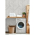 thumbnail image 4 of Vintage Peel and Stick Wallpaper White Wood Rustic Texture Wall Mural 17.7in x 9.8ft Self Adhesive Removable Wall Paper Renter Friendly Wallpaper for Nursery Bedroom Cabinets, 4 of 8