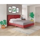 thumbnail image 1 of Base de Cama Matrimonial Makora Luma Rojo Tapizada en Tela Tipo Lino (No Incluye Colchón), 1 of 9