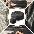 thumbnail image 5 of Toject Bean Bag Chair for Adults, Oversize Bean Bag Chair with Ottoman, Large Bean Bag Sofa with Removable Washable Cover, Lazy Sofa for Living Room, Dark Gray, 5 Ft, 5 of 11