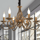 thumbnail image 1 of Candelabros Colgante LED 6 Luces Lampara Colgante Para Sala Recamara Xtellar dorado, 1 of 3