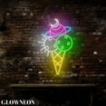 thumbnail image 3 of Glowneon Ice Cream Galaxy Led Wall Art, Ice Cream Shop Neon Open Sign, 3 of 5