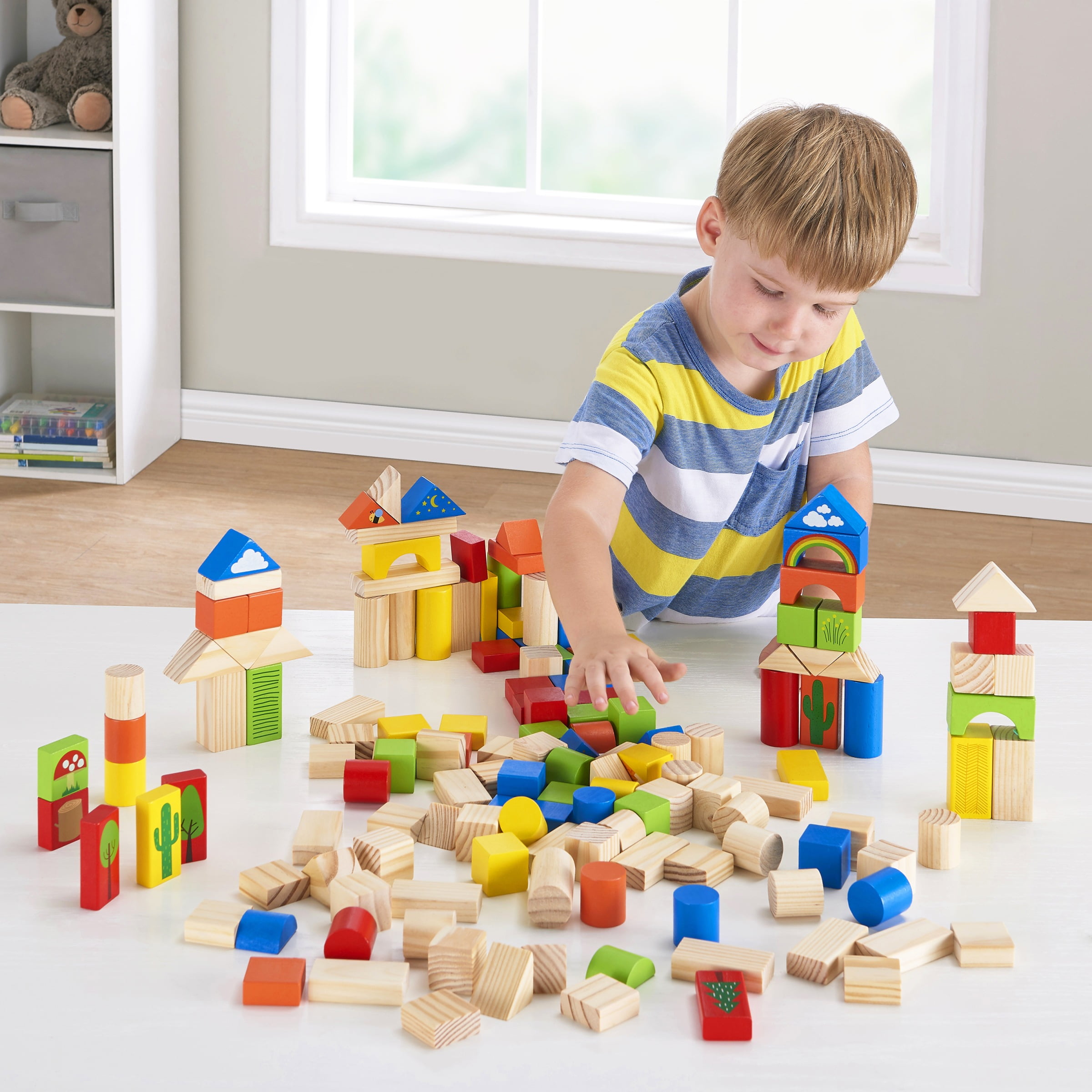 spark create imagine 150 piece wooden blocks