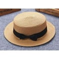 thumbnail image 2 of Lroveb Kids Fedora Hats Baby Girls Boys Bowknot Children Sun Hat Summer Beach Straw Hat, 2 of 2
