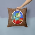 thumbnail image 2 of Carolines Treasures 7072PW1414 Lady with her  Fawn Pug Fabric Decorative Pillow  14Hx14W multicolor, 2 of 4