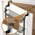 thumbnail image 6 of BouPower Over The Door Organizer, 4/6-Tier Metal Pantry Organization, Over Door Hanging Organizer With Adjustable Baskets, Behind Door Organizer Hanging For Home Kitchen Laundry Room Bathroom, 6 of 9