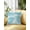 Aqua, Mint, White, variant on Outdoor Pillows Waterproof, Blue Palm Leaves Throw Pillows with Inserts Included, Summer Botanical Tropical Plants Indoor Outdoor Decorative Lumbar Pillow for Bed/Couch/Patio 16"x16", 2Pcs