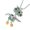 FN10021, variant on Block Robot Pendant Necklace Adjustable Length Punk Neckchain Stylish Leather Cord Accessory Fade Resistant Chokers