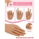thumbnail image 3 of LIONVISON Mano de práctica para uñas acrílicas, práctica de mano de uñas de silicona, dedos flexibles, mano de entrenamiento falso, manos de maniquí falsas para práctica de uñas, kit de modelo de mano, 3 of 5