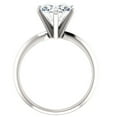 thumbnail image 3 of Pompeii 3 Ct Oval Moissanite Solitaire Engagement Ring 14k White Gold (H/I,VVS1), 3 of 4