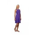 thumbnail image 2 of Women's Ruffled Sleeveless Crewneck Tank Dress, M, Dark Navy Blue, by Ambesonne, 2 of 3