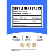 BulkSupplements Melatonin 10mg Softgels - Melatonin Supplement, for Sleep Support - 1 Softgel per Serving (10mg), 120 Count
