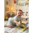 thumbnail image 6 of BemeyourBBs Baby Boys First Birthday Outfits One Years Old Birthday Clothes Waffle Knit Number Embroidery Striped Short Sleeve TShirt Tops and Shorts Set, 6 of 9