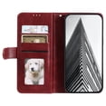 thumbnail image 6 of SaniMore for iPhone 7 / 8 / SE 2022 & 2020 PU Leather Case, Wallet Design with Card Slots Cash Pocket [Wrist Strap] Flip kickstand Full Body Protection Magnetic Closure Business TPU Shell, Winered, 6 of 11