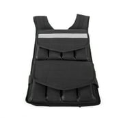 Fuel Pureformance Adjustable Fitness Training Weighted Vest, 50 lbs ((12) 4 lb Removable Weight Pouches)