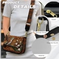 thumbnail image 5 of ZUXONGSY Hummingbird Chimes Flower Print Shoulder Handbag for Women Casual Crossbody Bag Trendy Satchel with Adjustable Wide Strap for Working Dating, 5 of 7