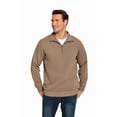 thumbnail image 2 of Pinspark Men's Quarter Zip Pullover Sweatshirts Mock Neck Casual Long Sleeve Fall Winter Warm Fleece Cotton Sweatshirt, 2 of 7