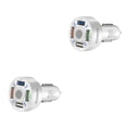 thumbnail image 4 of Methold de coche de plástico portátil extraíble 12-24V 4 puertos USB antideslizante carga rápida elegante teléfono móvil blanco 2piezas, 4 of 6