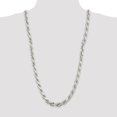thumbnail image 3 of Auriga Fine Jewelry 925 Sterling Silver 9.5 mm Diamond-cut Rope Chain Necklace for Men 30", 3 of 6