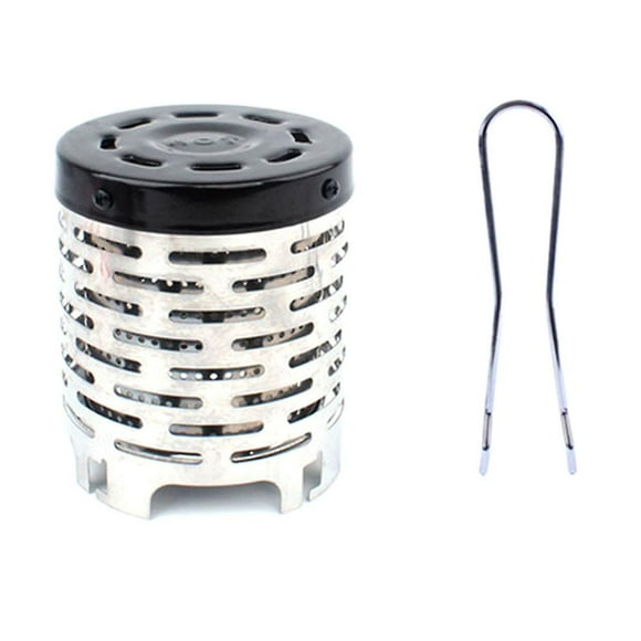 Portable Mini Camping Heater Cap Outdoor Gas Stove Cover Warmer Heater Stainless