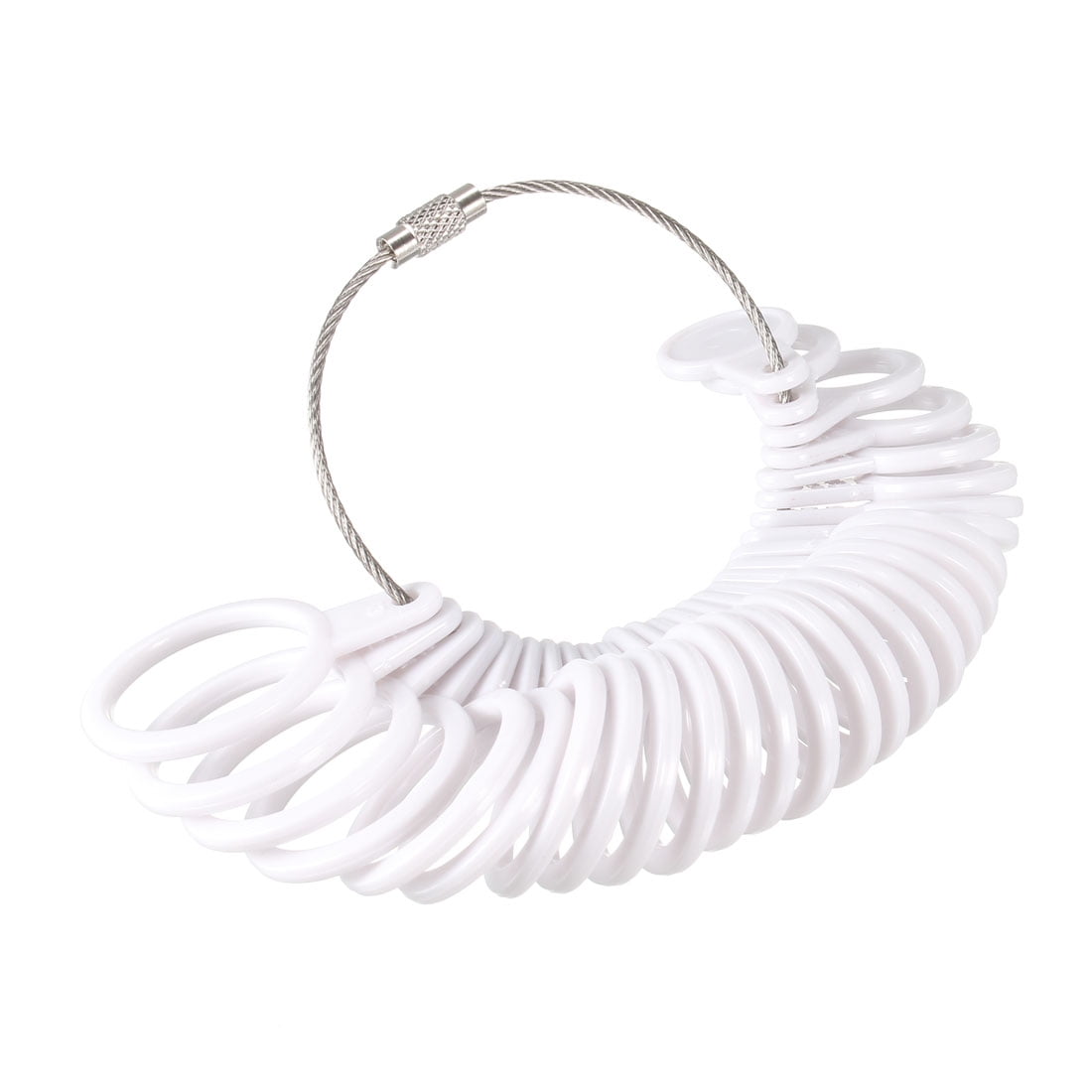 Uxcell Uxcell Finger Ring Sizer Gauge Set Circle Models Plastic US 0