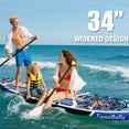 thumbnail image 4 of SamamDally 11'x 34" Inflatable Paddle Boards for Adults, Extra Wide SUP Paddleboards with Premium Accessories, Adjustable Paddle, Removable Fins, Hand Pump & Waterproof Bag, 4 of 6