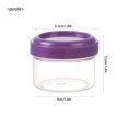 thumbnail image 2 of SUTENGDA Salad Dressing Container- 35ml Small Containers with Lids Leakproof Condiment Containers  Reusable Plastic Sauce Containers Stackable Small Dipping Sauce Cups Set Without BPA (4, 2 of 8