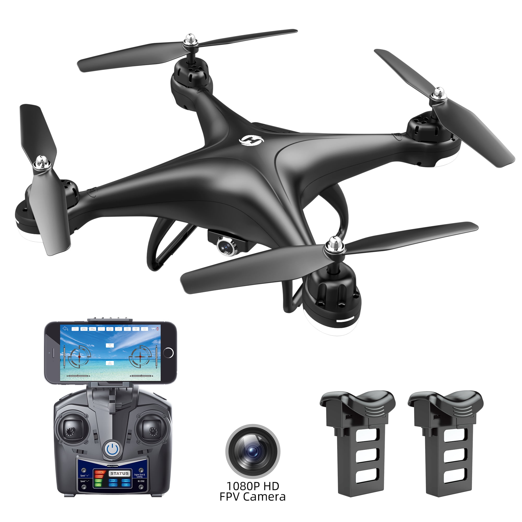 Holy Stone HS120D FPV Drones with 1080p camera video Selfie GPS Quadcopters Toys 