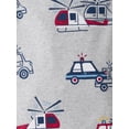 thumbnail image 3 of The Children's Place Baby And Toddler Boys Long Sleeve Rescue Vehicle Snug Fit Footed PJs, Sizes 0-3M-5T, 3 of 3