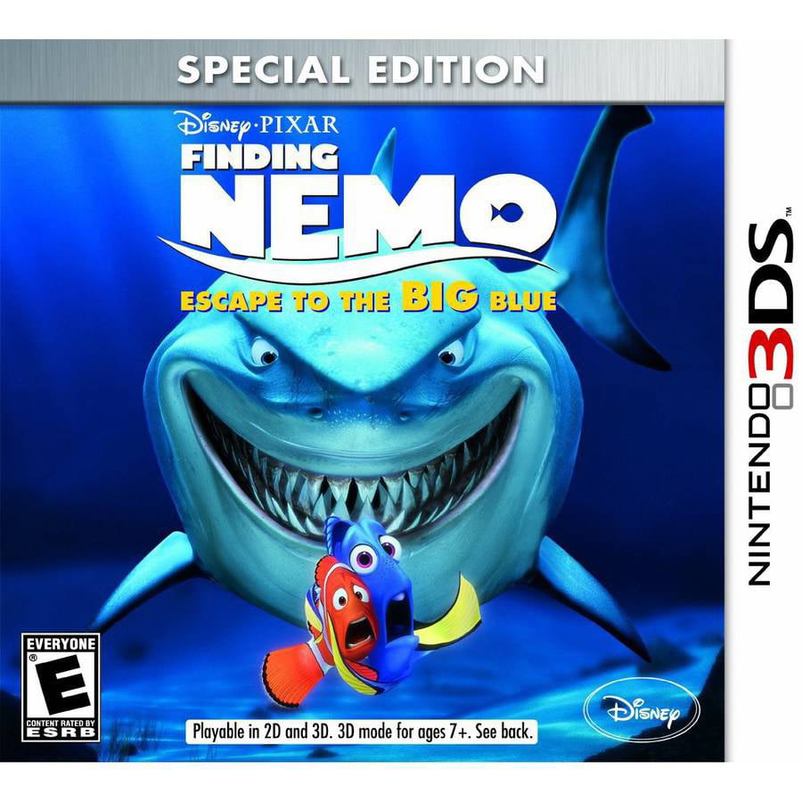 Finding Nemo Escape Big Blue Nintendo 3ds Pre Owned Walmart - how to get the finding dory headphones free roblox sponsered