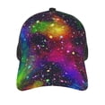 thumbnail image 3 of Lsque Bright Universe Printed Trucker Hat - Baseball Cap for Men Women - Breathable Mesh Side, Adjustable Fit - for Casual Wear, 3 of 7