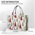 thumbnail image 3 of Large Capacity Tote Bag,Multicolor Christmas Tree Pattern Handbag Fashion Luxury Tote Bag,15.7"x13"x 5.1" Inches,Laptop Compatible, 3 of 6