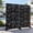 Black-Bamboo Leaves, variant on Outdoor Metal Privacy Screen Galvanized Decorative Screen, Black