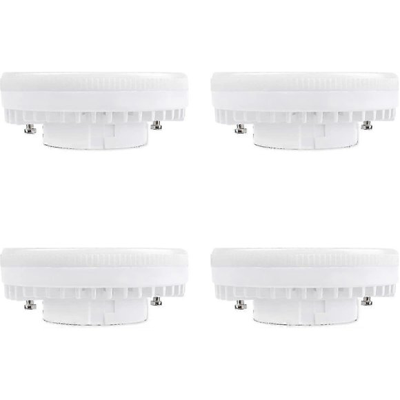 Juego de 4 bombillas LED GX53 de 9 W, blanco neutro, 4000 K, 900 lm, 120 W, equivalente a CFL de 15 W a 18 W, no regulables [Clase energética A] p20241126351