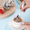 thumbnail image 4 of Dww-stainless Steel Flatware Set Dessert Cutlery Set Includes Swan Tableware Storage Rack Base 5 Forks+ 5 Spoons Silver Flatware Set For Kitchen And R, 4 of 5