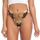 thumbnail image 1 of Balery Vintage Sunflower Cow Tangas de Algodón para Mujer con Estampado – Ropa Interior Sexy, Transpirable, G-string-Small, 1 of 6
