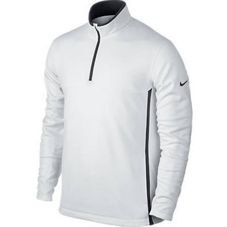 Nike 686085-100XXL Mens 0.5 Zip Therma-Fit Cover Up - White, 2XL
