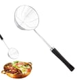 thumbnail image 3 of 5.3/6/6.9/7.6 Inch Dia Spider Strainer, Stainless Steel Wire Skimmer Spoon Ladle for Frying Pasta, Noodle, Spaghetti, and Food, Asian Style Kitchen Strainer with Handle, 1Pc(Silver,15.5x5.3"), 3 of 6