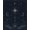 Blue, Pattern 8, variant on Design&I 8'x10' Washable Area Rug Midnight Blue Celestial Design Elegant Moon Phases with Star Accents for King Size Bedroom, Under Bed, Sleek Flatweave Pet Friendly