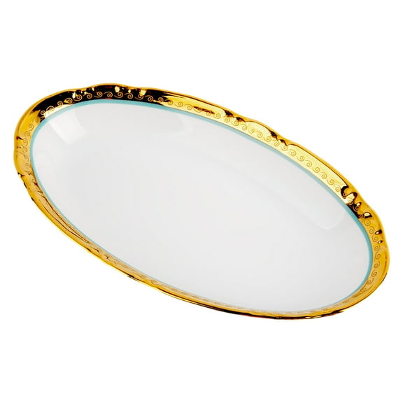 THUN Oval Serving Plate 8.27" (21 cm) Magnificent Century Porcelain Oval Dish for Fish Porcelain Dinner Platter for Appetizers Porcelain Dish