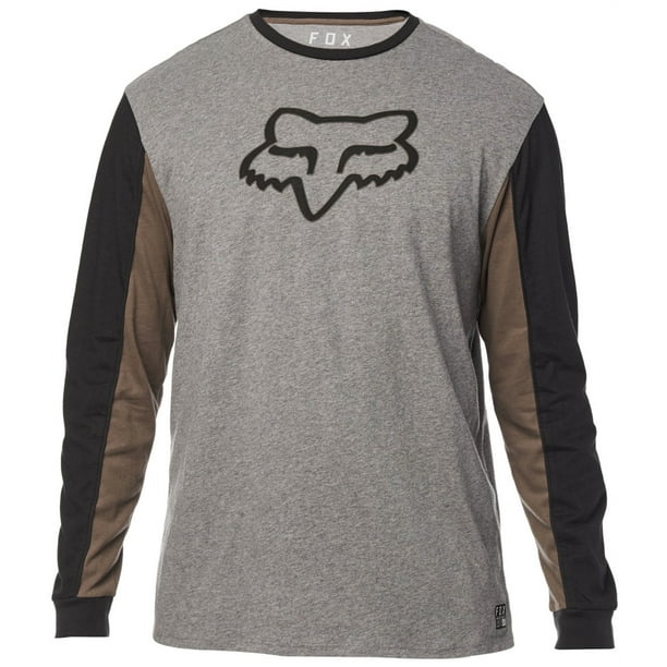 FOX Camiseta gráfica con bloques de colores para hombre, gris, mediana FOX Camiseta gráfica