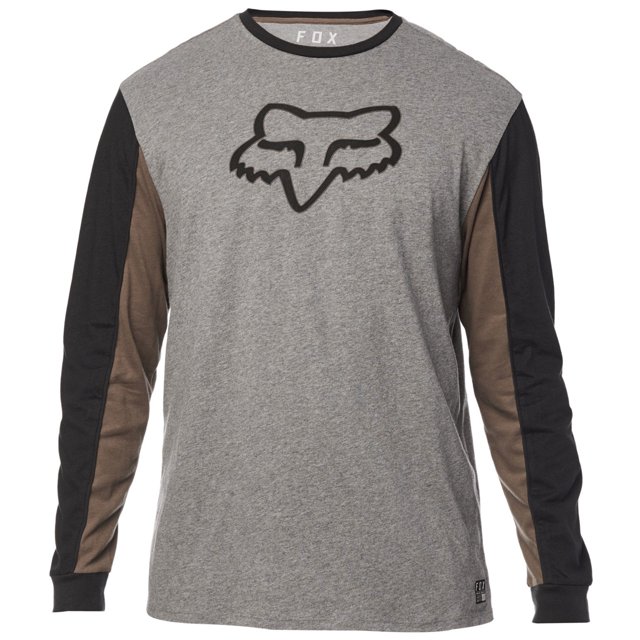 FOX Camiseta gráfica con bloques de colores para hombre, gris, mediana FOX Camiseta gráfica