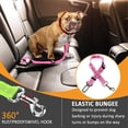 thumbnail image 3 of Heavy-Duty Dog Seat Belt for Car – Safe Distraction Free Driving, Adjustable Pet Seatbelt Harness for Small, Medium & Large Pets Pink, 3 of 4