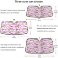 thumbnail image 5 of GZHJMY Wavy Pink Cat Car Windshield Sunshade Front Auto Sun Shield Shade Visor Vehicle Accessories, 55" × 27.6"（191）, 5 of 7
