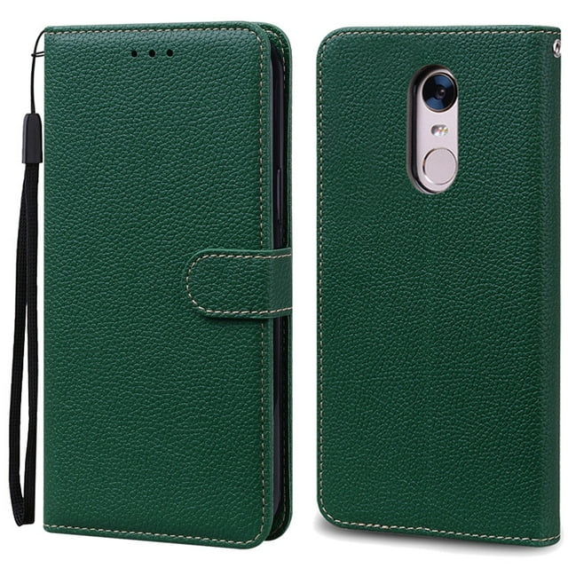For Xiaomi Redmi 5 Plus Case Redmi 5 Shockproof Wallet Flip Case for Xiomi Redmi 5 plus 5plus Phone Cases Leather Fundas Shell Dark Green For Redmi 5 Plus