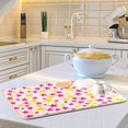 thumbnail image 6 of Yayeee Dish Drying Mat for Kitchen Counter 18"x24" Microfiber Absorbent Pad, Beige Stars, 6 of 7