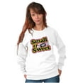 thumbnail image 5 of Retro Candy Small Sweet Tootsie Roll Women Crewneck Sweatshirt Brisco Brands M, 5 of 6