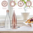 thumbnail image 3 of Ensemble de 5 Coupes à Champagne Flûtes à Vin avec Grande Bouteille Verres à Vin Rouges Transparents Verres à Vin Portatifs Légers en Plastique, 3 of 9