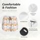 thumbnail image 4 of Balery Cute Cartoon Penguin Pantalones cortos deportivos para mujer con forro y dos bolsillos, elásticos, para entrenamiento, gimnasio, yoga-Medium, 4 of 7